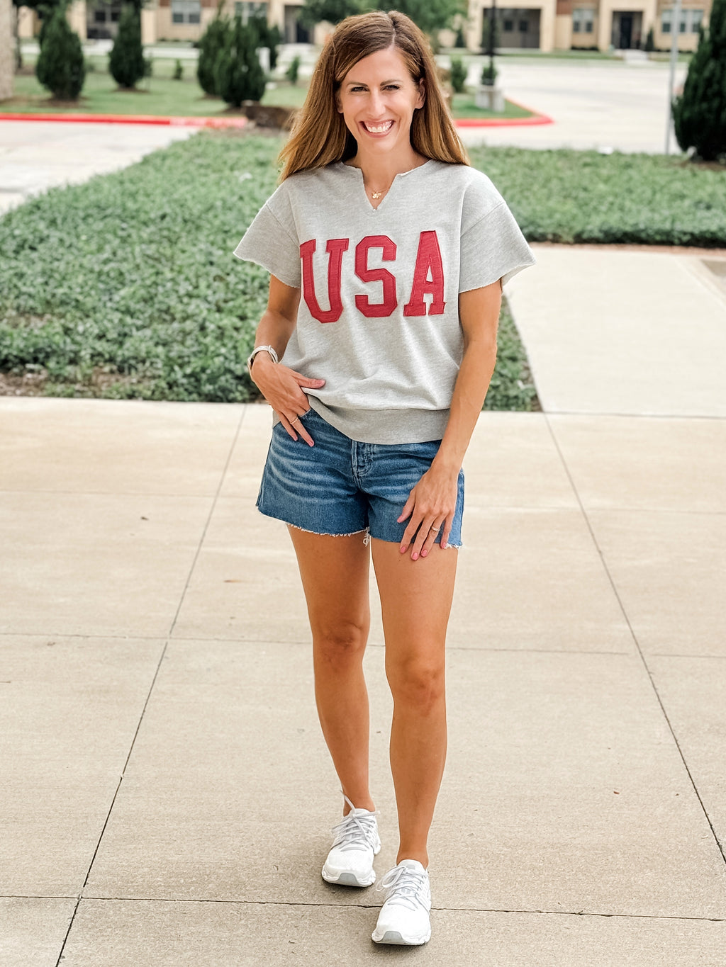 USA Patch Letter Tee
