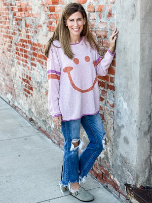 Smiley Face Knitted Sweater