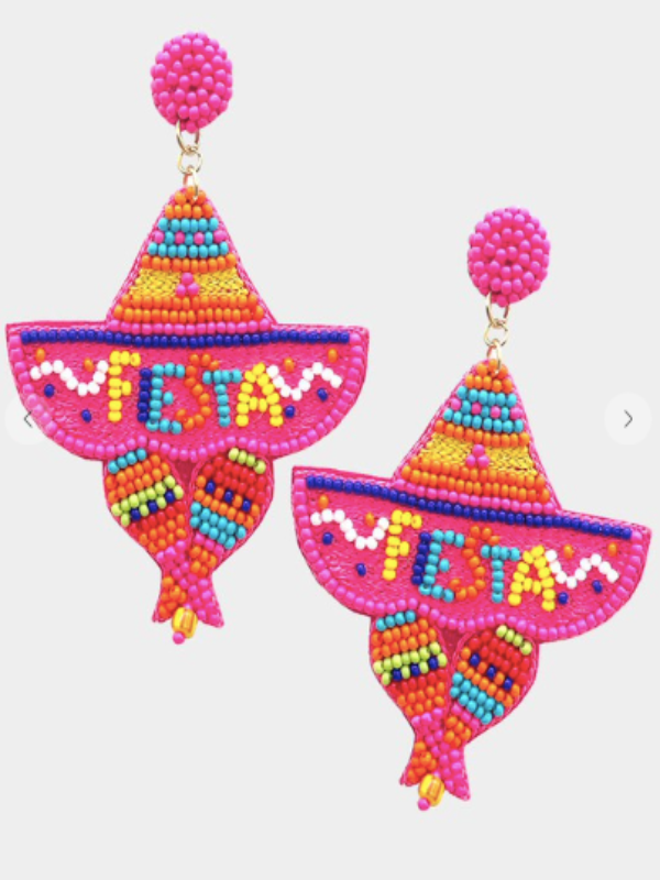 Fiesta Seed Bead Earrings
